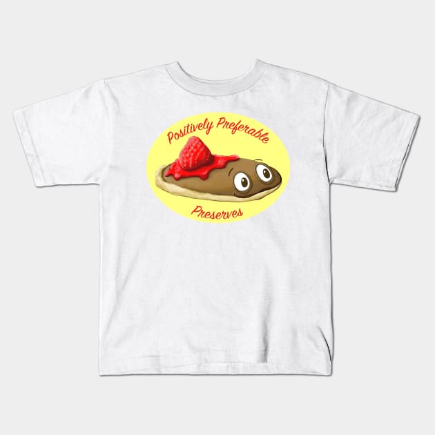 Positively Preferable Preserves Pancake Kids T-Shirt by emilyRose3